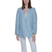 Bleiseri Vero Moda  Vmmindy Ls Loose Pinstripe Linen 10304657  FR 36