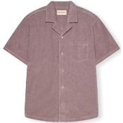 Pitkähihainen paitapusero Revolution  Terry Cuban Shirt S/S - Purple  ...