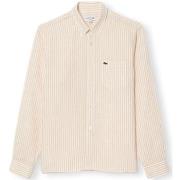 Pitkähihainen paitapusero Lacoste  Regular Fit Linen Shirt CH6985 - Bl...