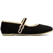 Balleriinat Paez  Mary Jane W - Linen Black  36