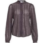 Paita Vila  Noos Chikka Lace Shirt L/S - Plum Perfect  EU S