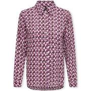 Paita Only  Alma Life Poly Shirt L/S - Magenta Purple/Posh  EU S