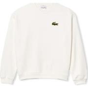 Svetari Lacoste  Loose Fit Badge Accent Sweatshirt - Blanc  EU S