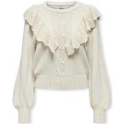 Neulepusero Only  Cherry LS Ruffle Knit - Birch  EU L