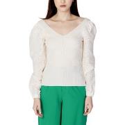 Neulepusero Only  ONLNADIA LS WOVEN MIX V-NECK KNT - 15283864  EU L