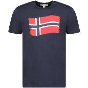 Lyhythihainen t-paita Geographical Norway  SX1078HGN-NAVY  EU L