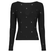 T-paidat pitkillä hihoilla Karl Lagerfeld  RHINESTONE KARL OPEN BACK L...