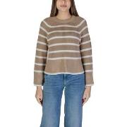 Neulepusero Vila  VICASIA L/S STRIPED SHORT KNIT TOP/PB 14103369  EU S