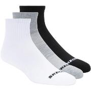 Urheilusukat Skechers  3PPK Qtr Crew Socks  43 / 46