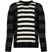 Neulepusero Les Hommes  LLK113-654U | Wool Stripes Round Neck Jumper  ...