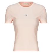 Lyhythihainen t-paita Calvin Klein Jeans  WOVEN LABEL RIB FITTED TEE  ...