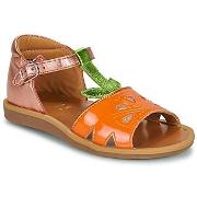 Tyttöjen sandaalit Pom d'Api  POPPY AGRUME  24