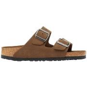 Sandaalit BIRKENSTOCK  Arizona SF Suede Leather Narrow - Dark Tea Tona...