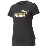 Lyhythihainen t-paita Puma  Ess Metallic Logo Tee  EU S