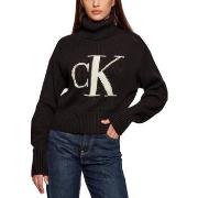 Neulepusero Calvin Klein Jeans  BLOWN UP CK LOOSE SWEATER CONTRA LV047...