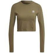 Lyhythihainen t-paita adidas  Rib Top  EU M