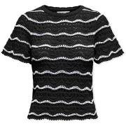 Neulepusero Only  Anna Sofia Life Knit - Black/Cloud Dancer  EU S