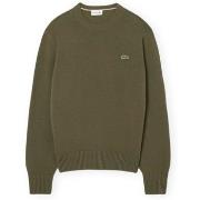 Neulepusero Lacoste  Wool Crewneck Sweater - Khaki  EU L