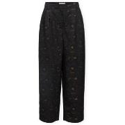 Housut Object  Lovia Trousers - Black/Seal Brown  FR 34