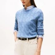 Neulepusero Tommy Hilfiger  SOFT WOOL CABLE C-NK LS  EU S