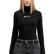 Neulepusero Karl Lagerfeld  KLJ FITTED ROLL NECK TOP  EU S