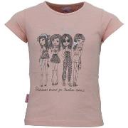 Lyhythihainen t-paita Miss Girly  T-shirt fille FRILY  3 vuotta
