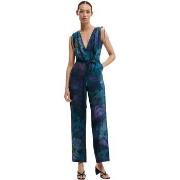 Jumpsuits Desigual  JUMPSUIT_FLORESAZUL 26SWPW40  EU S