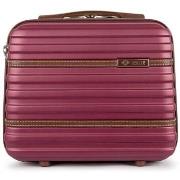 Matkalaukku Solier  Kuferek Podrózny Maly Abs Stl957 Bordowy  Yksi Kok...