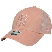 Lippalakit New-Era  NEW YORK YANKEES WOMENS FABRIC PASTEL PINK 9FORTY ...