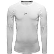 T-paidat pitkillä hihoilla Nike  T-shirt  Pro blanc  EU XL