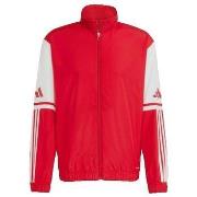 Ulkoilutakki adidas  Veste de survêtement  Squadra 25 rouge  EU S