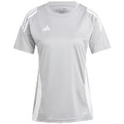 Lyhythihainen t-paita adidas  T-shirt  Tiro 24 gris femme  EU S