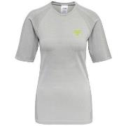 Lyhythihainen t-paita hummel  T-shirt  ajusté gris pour entraînement f...