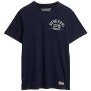Lyhythihainen t-paita Superdry  T-shirt  Vintage Athletic bleu marine ...