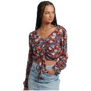 Paitapusero / Kauluspaita Superdry  Chemisier  Vintage Tie Front  EU S