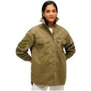 Paitapusero / Kauluspaita Superdry  Chemise manches longues  Military ...