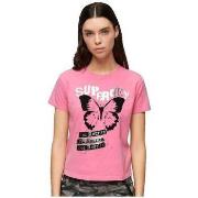 Lyhythihainen t-paita Superdry  T-shirt  Lo-fi Rock  EU S