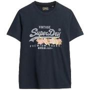 Lyhythihainen t-paita Superdry  T-shirt  Vintage Logo Premium Floral  ...