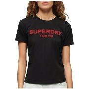 Lyhythihainen t-paita Superdry  T-shirt  Sport Luxe Graphic ajusté  EU...
