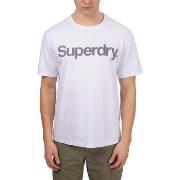 Lyhythihainen t-paita Superdry  T-shirt  Core Logo City blanc  EU M