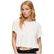 Lyhythihainen t-paita Superdry  T-shirt  Slouchy Cropped  EU M