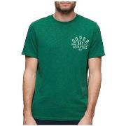 Lyhythihainen t-paita Superdry  T-shirt  Athletic College vert  EU M