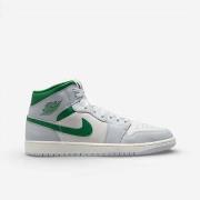 Tennarit Nike  Jordan 1 Mid White Pure Platinum Pine Green  40