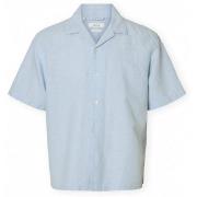 Pitkähihainen paitapusero Selected  Noos RlxClay Linen Shirt - Dusty B...