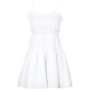 Lyhyt mekko MICHAEL Michael Kors  POPLIN SMOCKED MINI DRESS  EU S