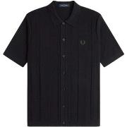 T-paidat & Poolot Fred Perry  Fp Button Through Ss Shirt  EU XXL