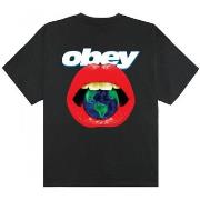 Lyhythihainen t-paita Obey  lips  EU M