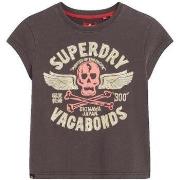 Lyhythihainen t-paita Superdry  T-shirt  à mancherons orné d'affiches ...