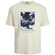 Lyhythihainen t-paita Jack & Jones  T-shirt Jack   Jones Aruba beige  ...