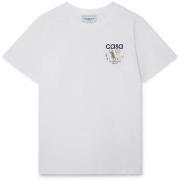 Lyhythihainen t-paita Casablanca  T-SHIRT EQUIPEMENT SPORTIF WHITE  EU...